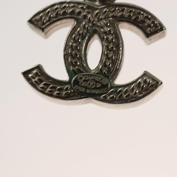 CHANEL Pierce Metal Silver CC Auth - Picture 9 of 9